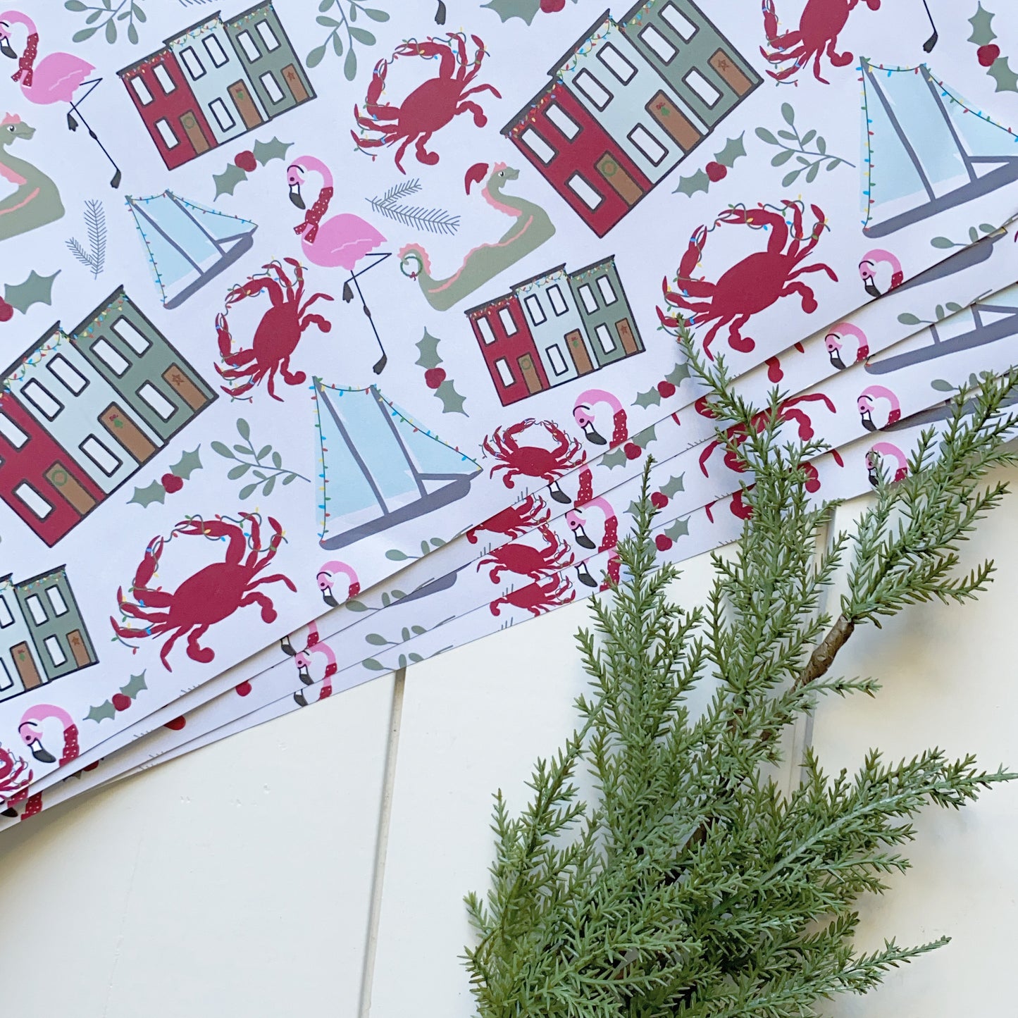 Baltimore Holiday Wrapping Paper