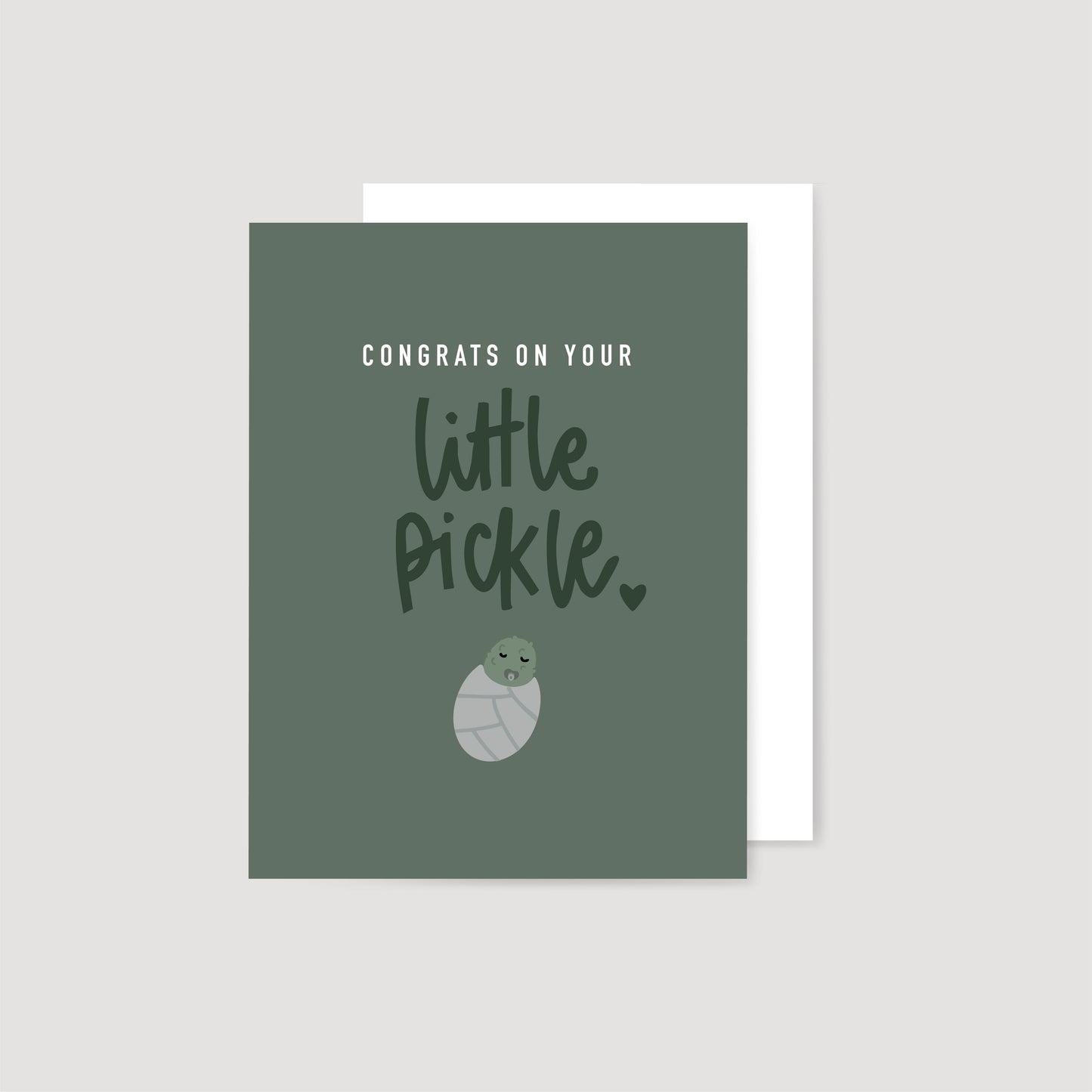 Congrats on Your Little Pickle Baby Shower Card