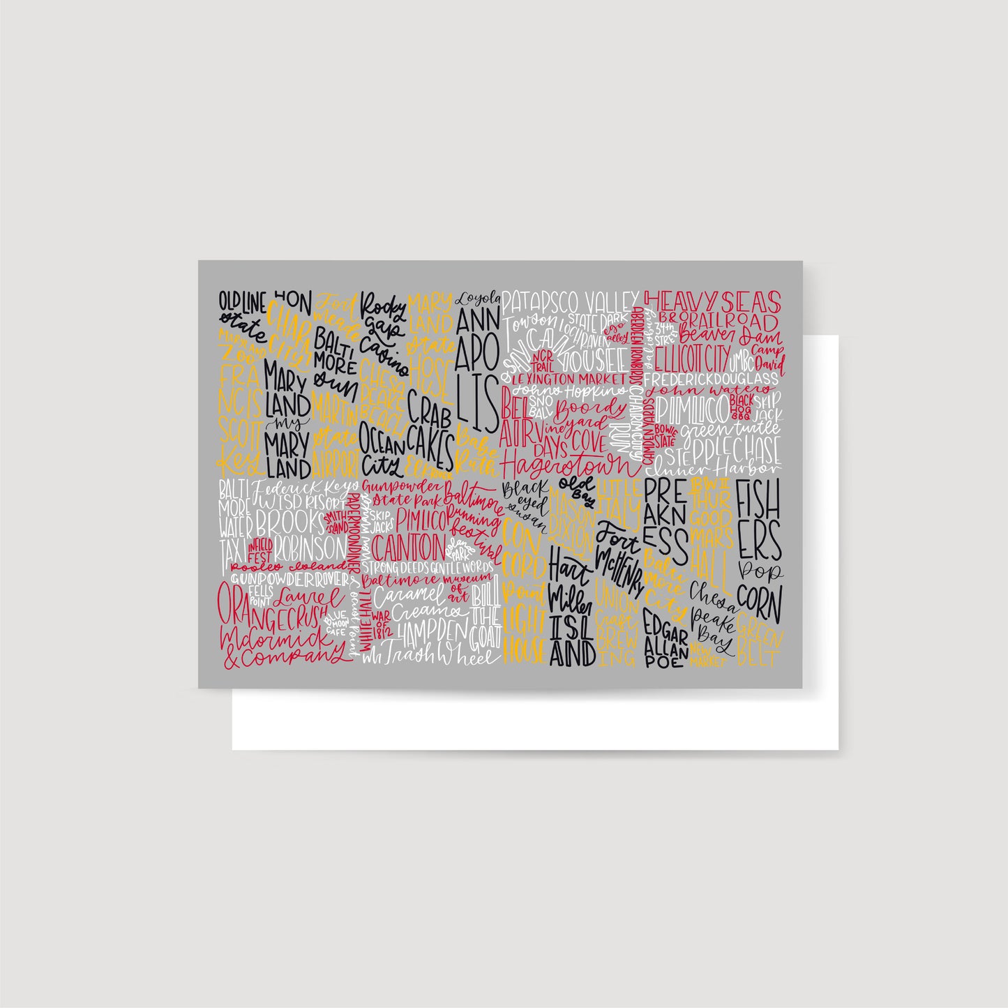 Maryland Flag Greetings Card