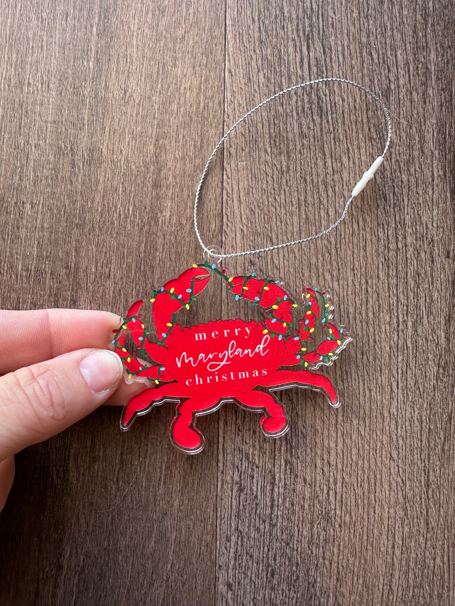 Merry Maryland Crab Ornament