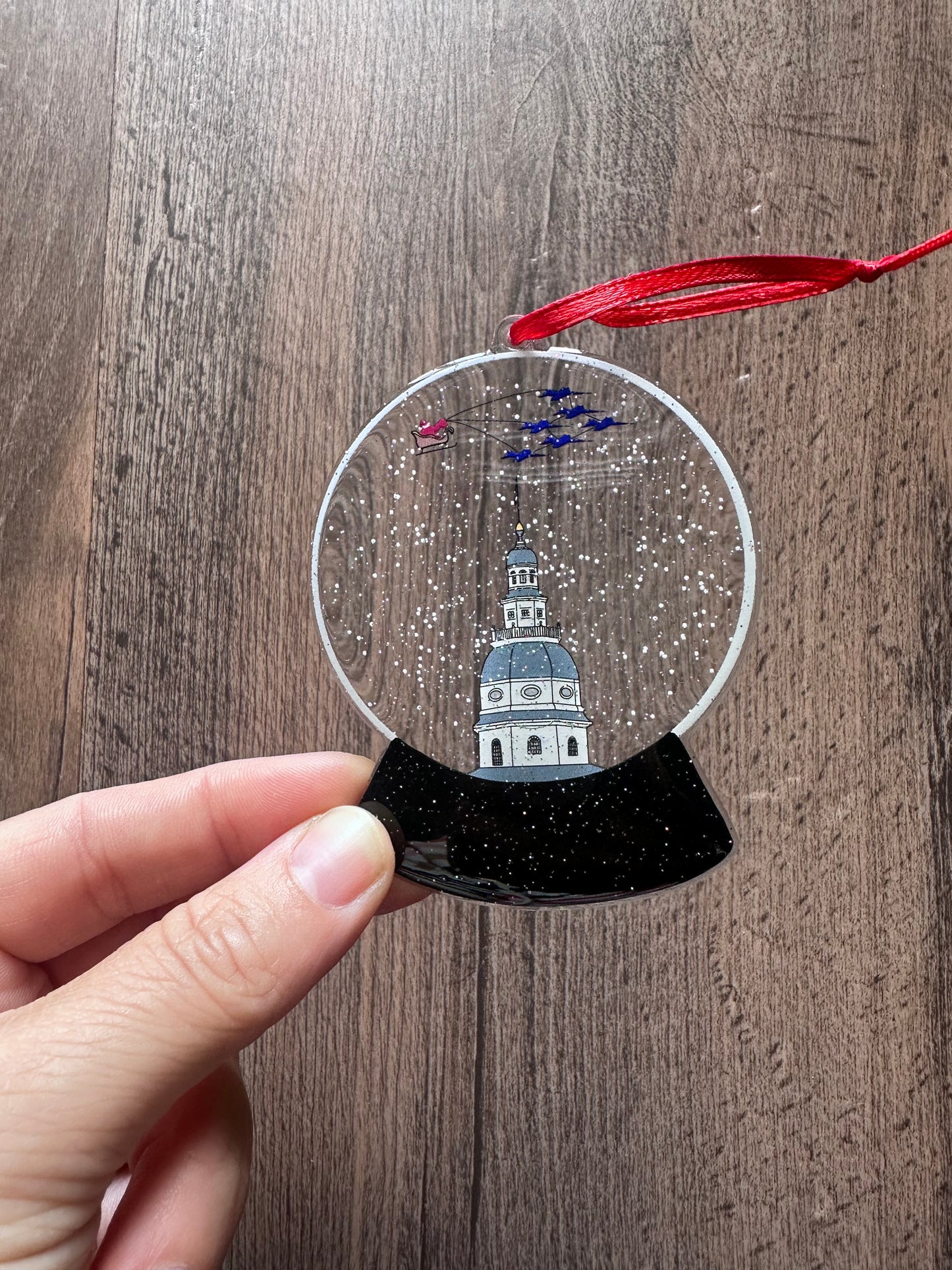 Annapolis Snowglobe Ornament