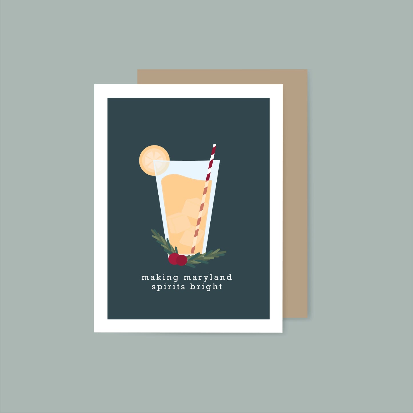 Maryland Spirits Bright Holiday Card