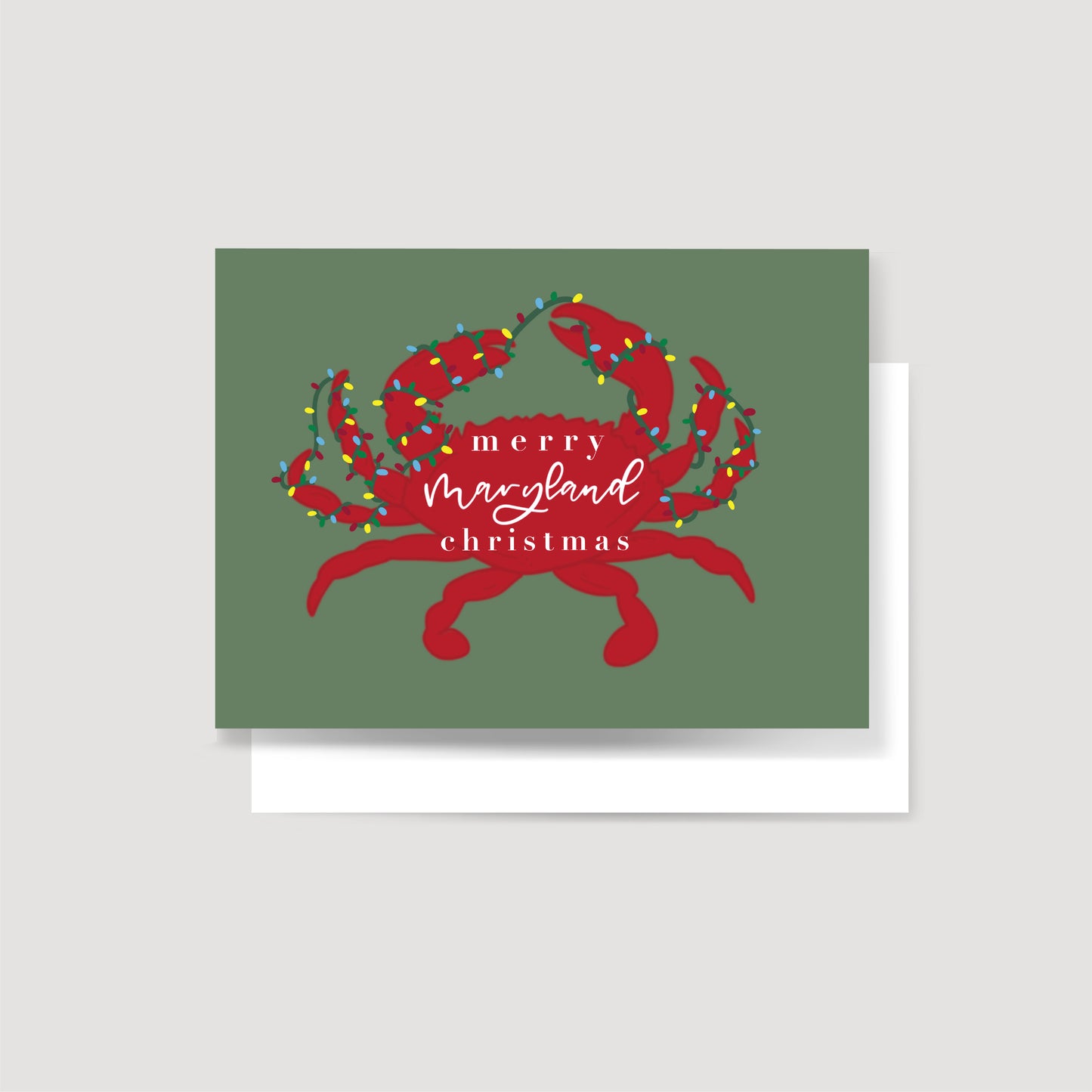 Merry Maryland Crab Holiday Card