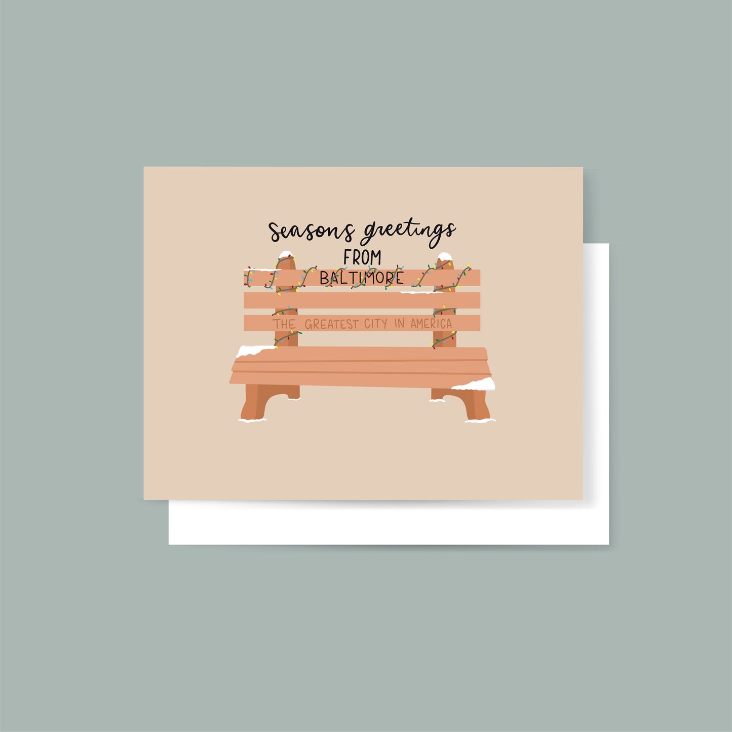 Baltimore Bench Holiday Card