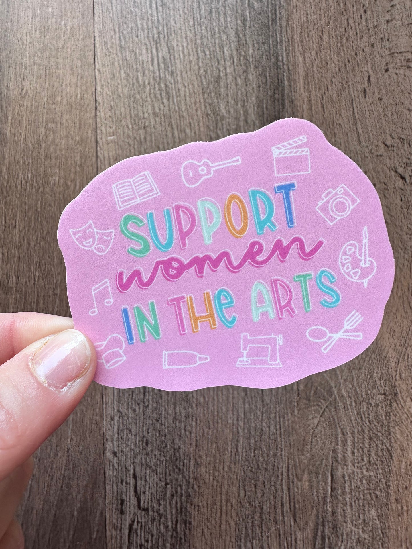 Support Women In Vinyl Sticker