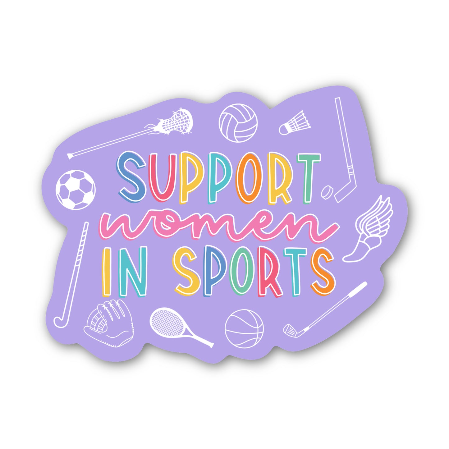 Support Women in Sports Sticker