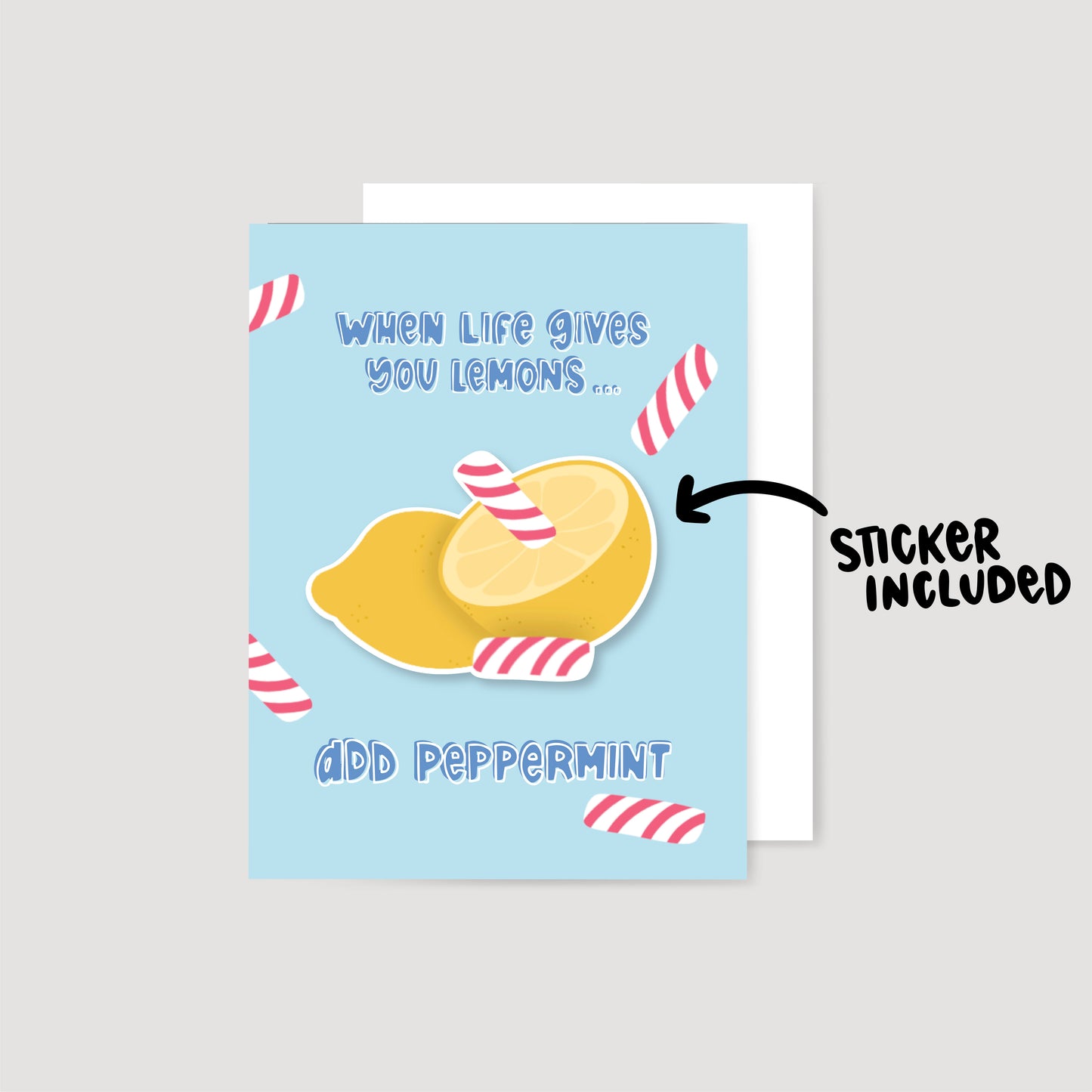 When Life Gives You Lemons Sticker Card