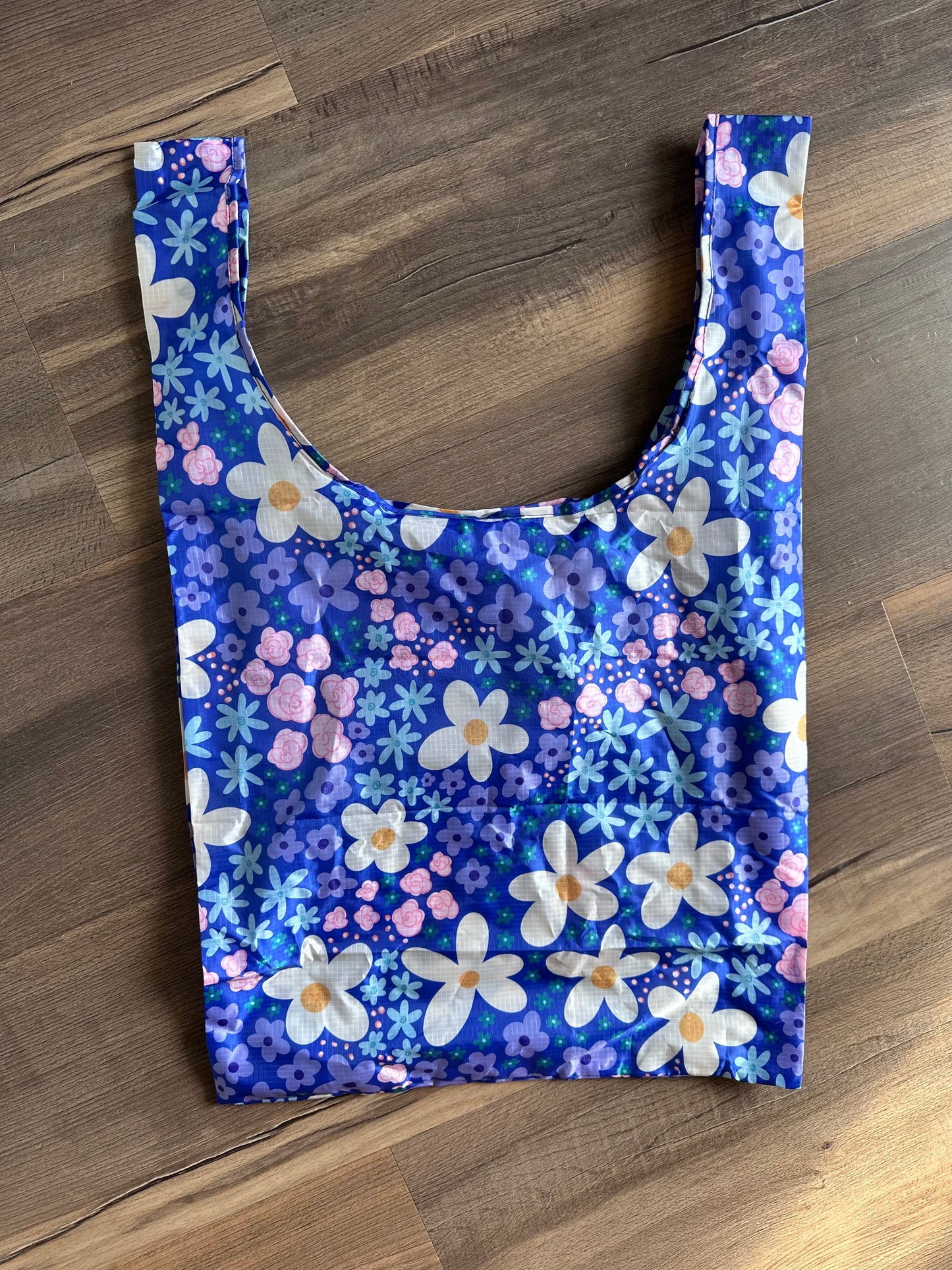 Flower Power Packable Tote Bag