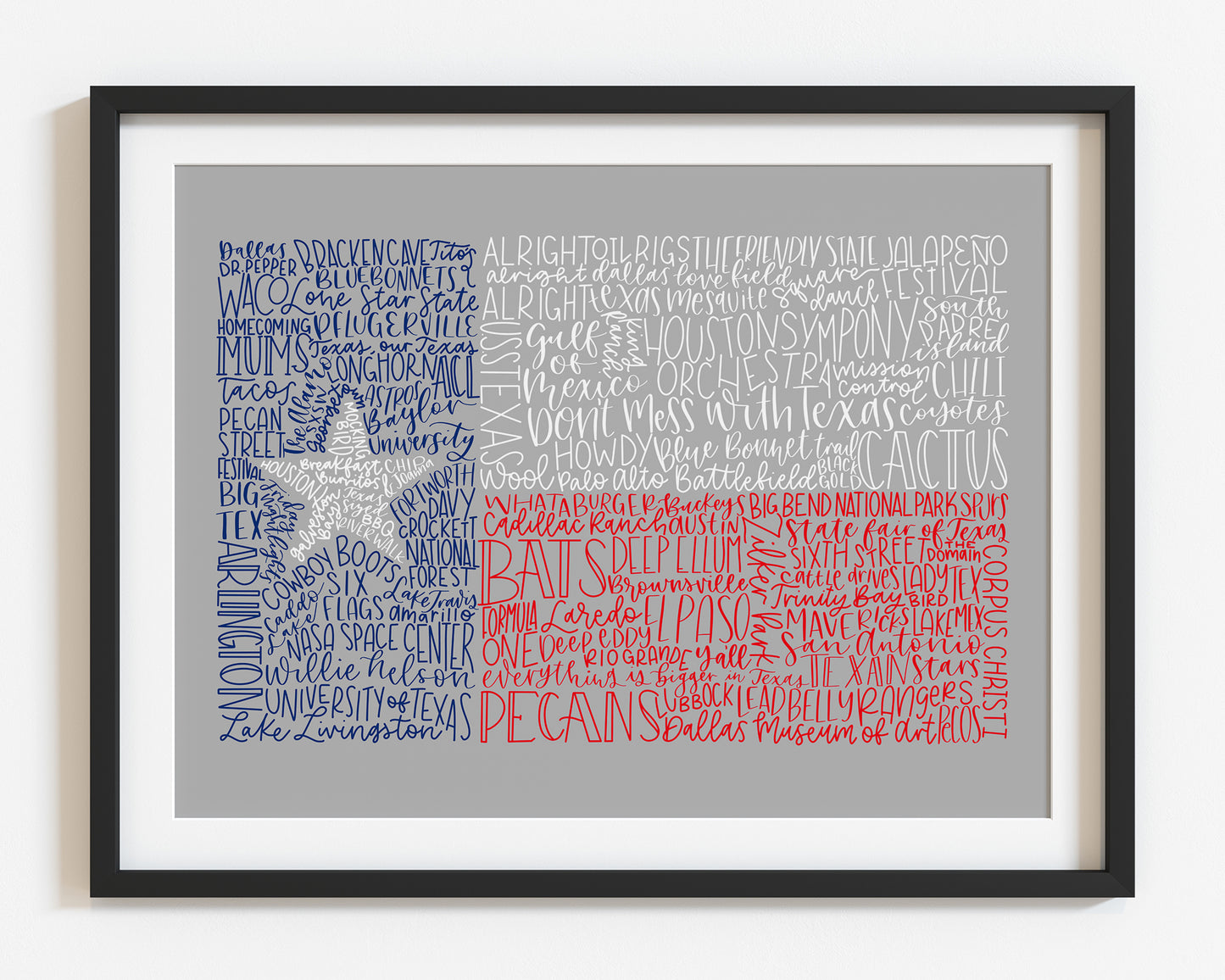 Hand Lettered State Flags