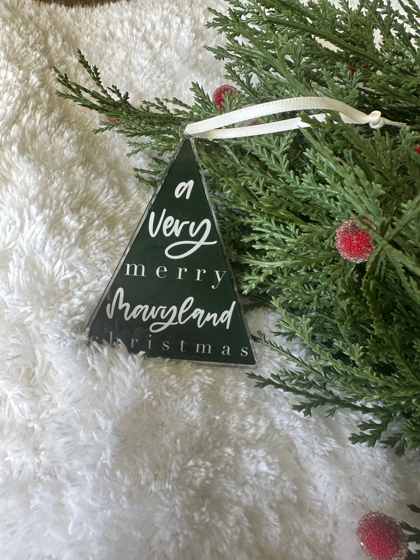 Maryland Christmas Tree Ornament