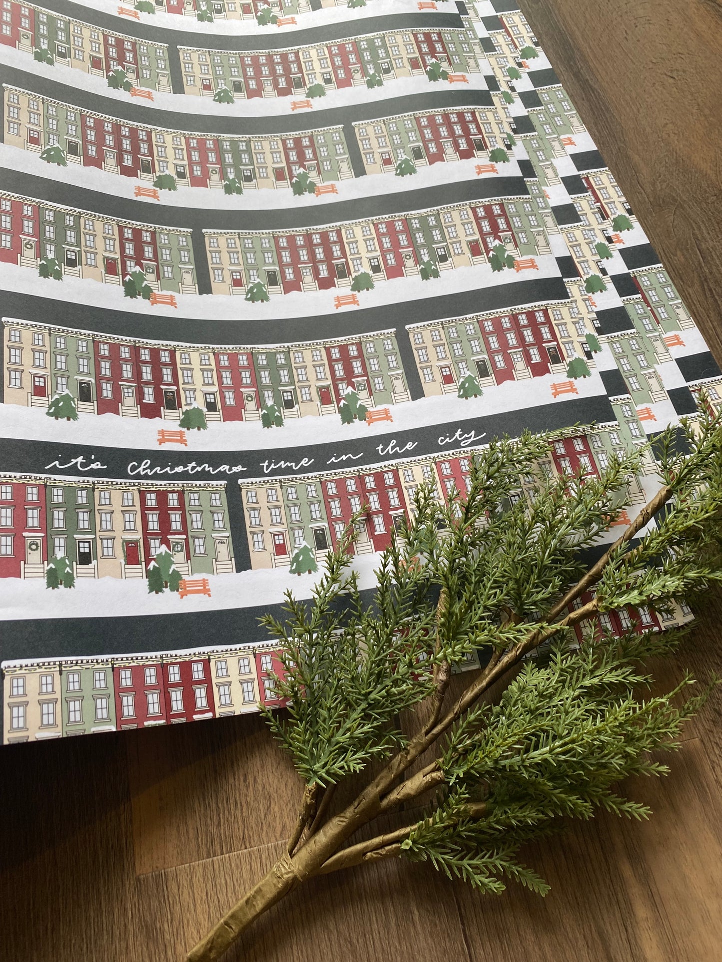Christmas in the City Wrapping Paper