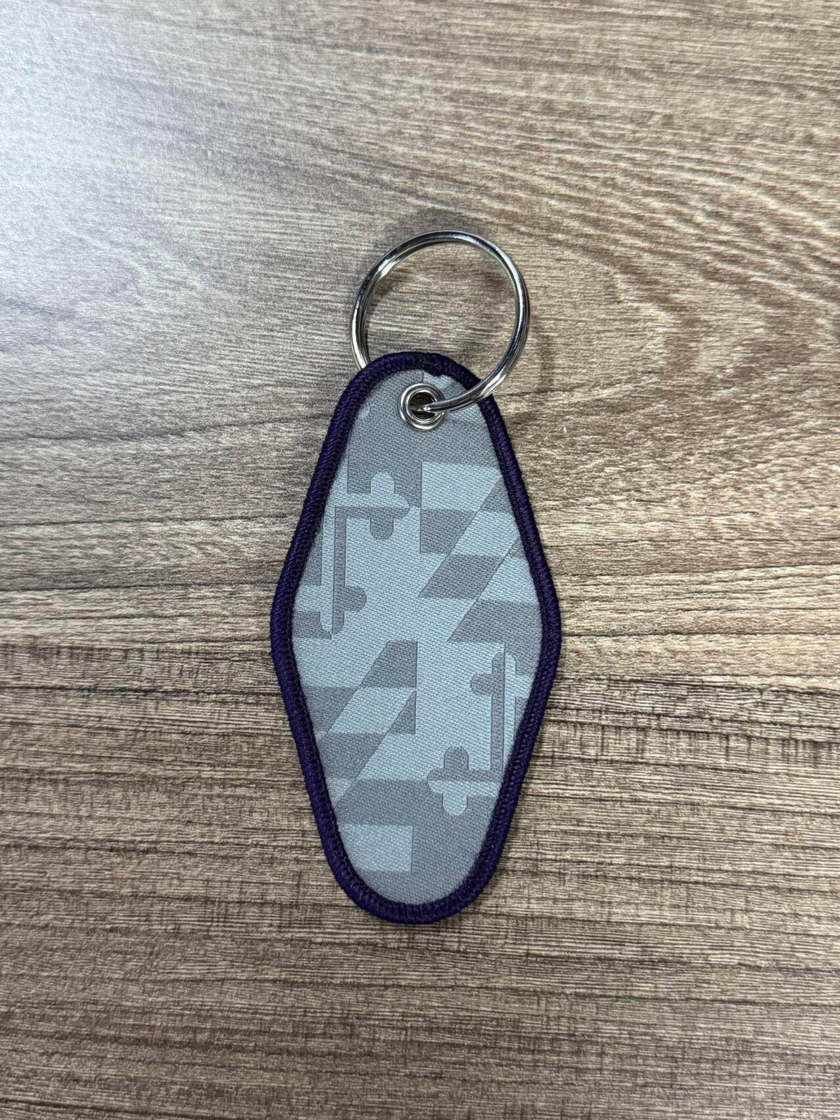 Baltimore Ravens Flock Tailgating Club Patch Keychain