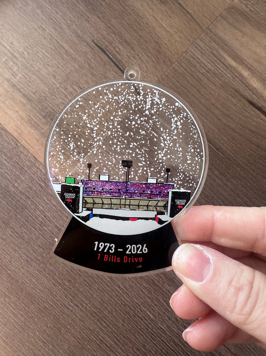 One Bills Drive Snowglobe Ornament