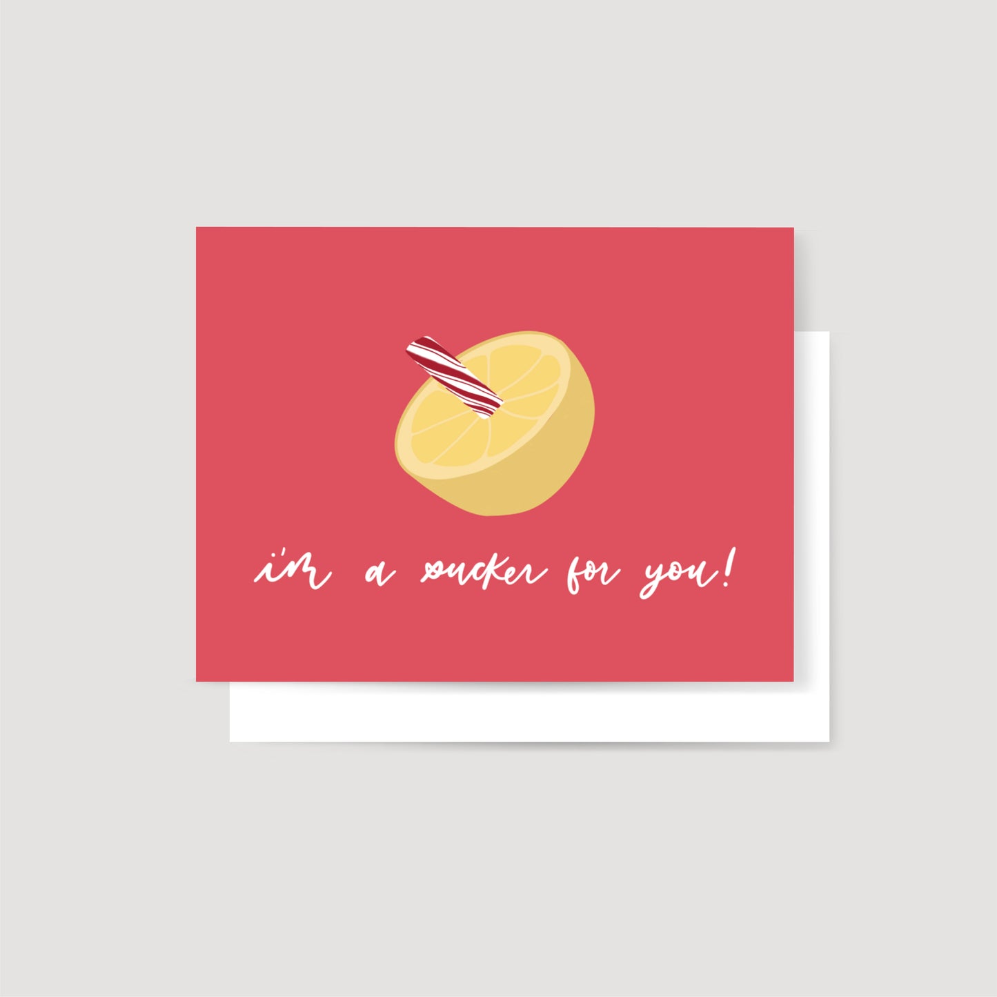 Sucker for You Lemon Peppermint Card