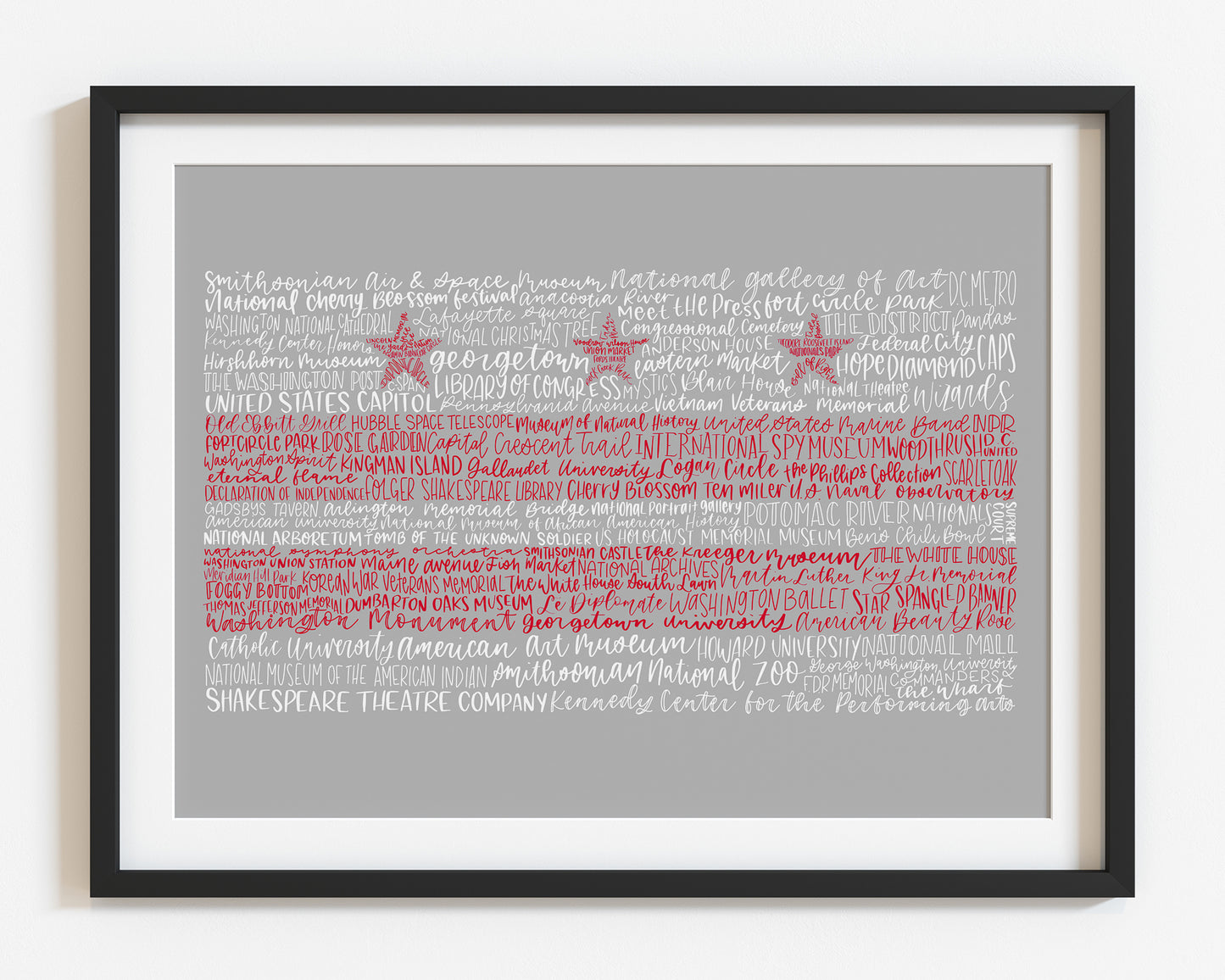 Hand Lettered State Flags