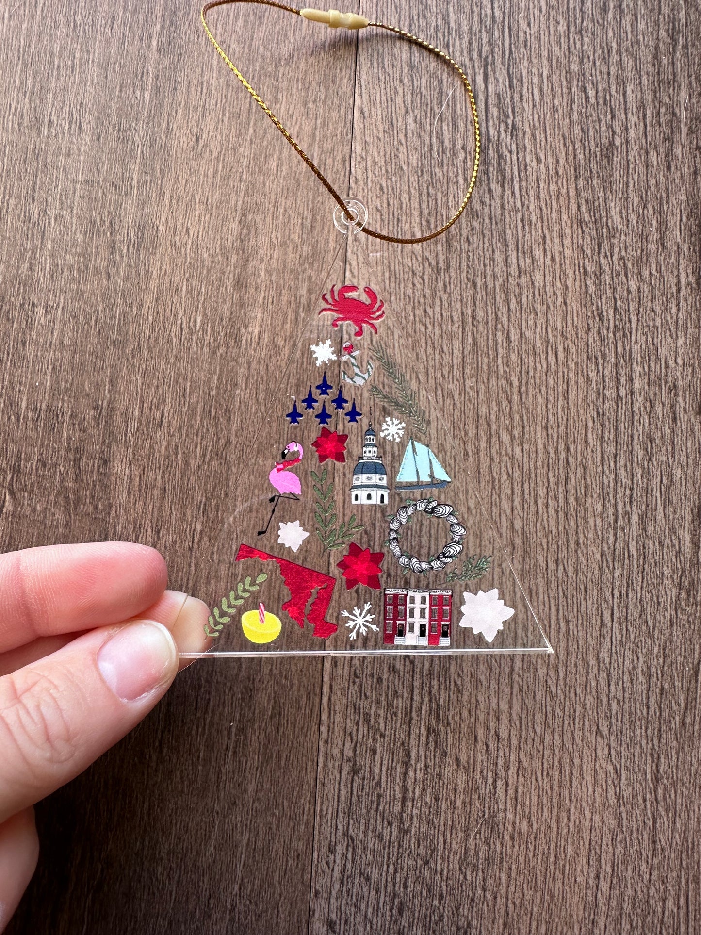 Maryland Christmas Tree Ornament