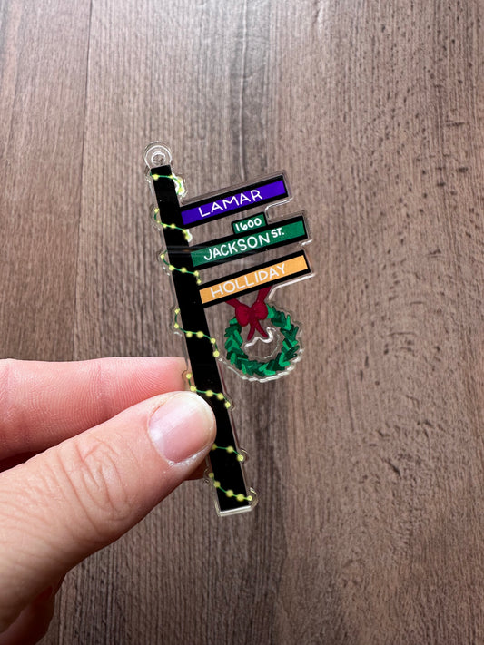 Baltimore Jackson Holliday Christmas Double Sided Ornament
