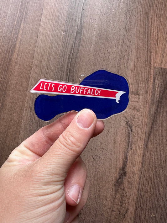 Buffalo Wing Let's Go Buffalo Double sided Ornament