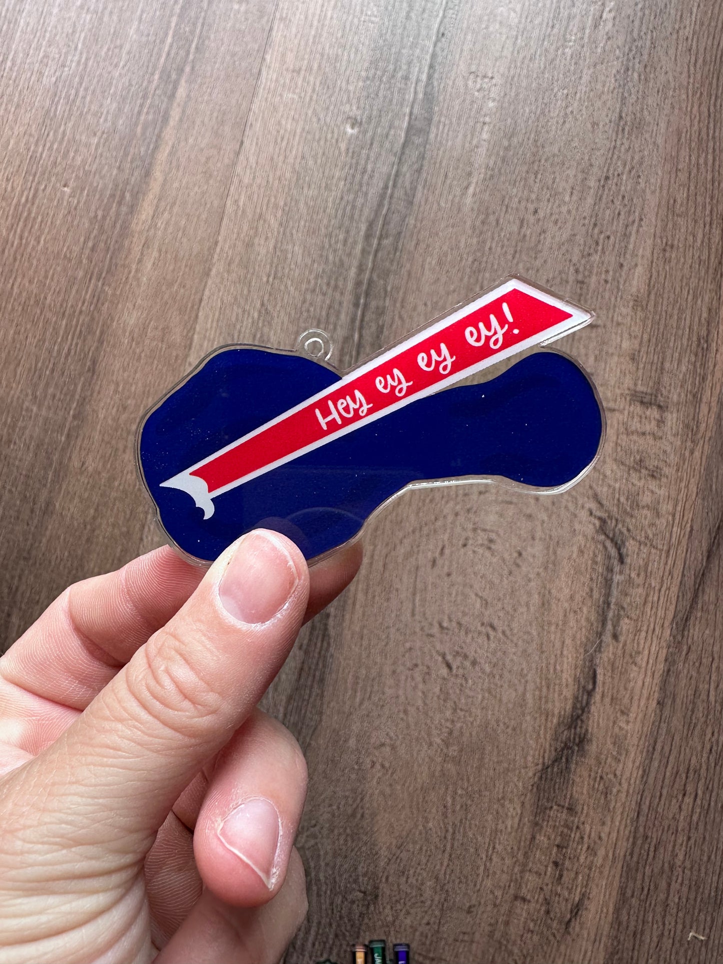 Buffalo Wing Let's Go Buffalo Double sided Ornament