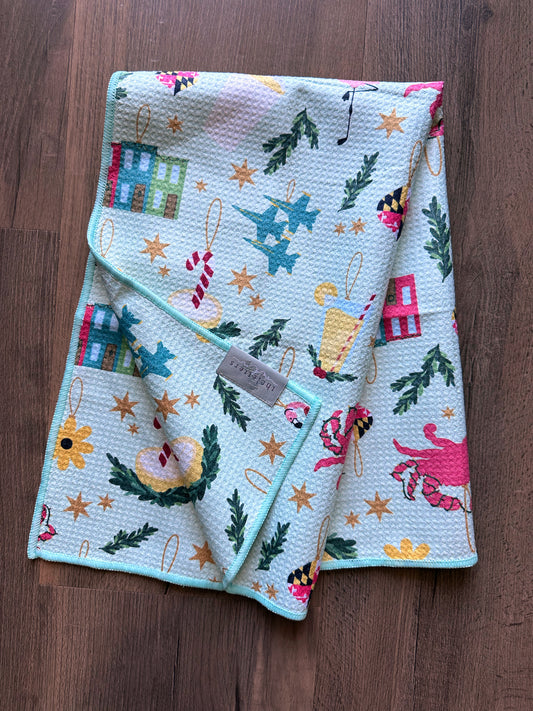 Merryland Magic Holiday Waffle Towel