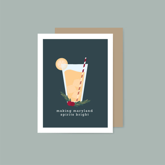 Maryland Spirits Bright Holiday Card