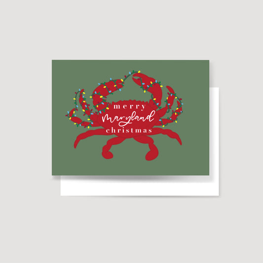 Merry Maryland Crab Holiday Card