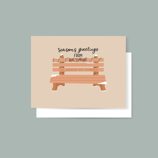 Baltimore Bench Holiday Card