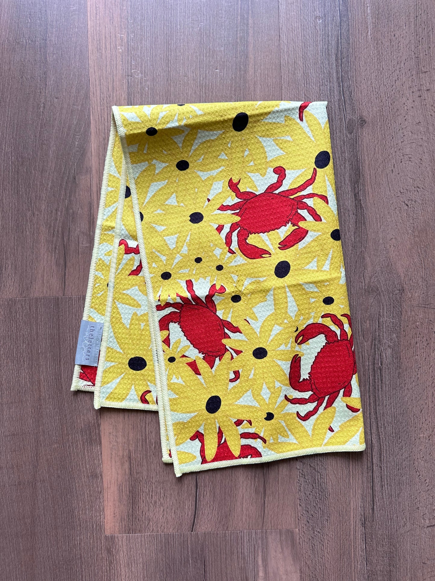 Crabs and Susans Waffle Kitchen Towel