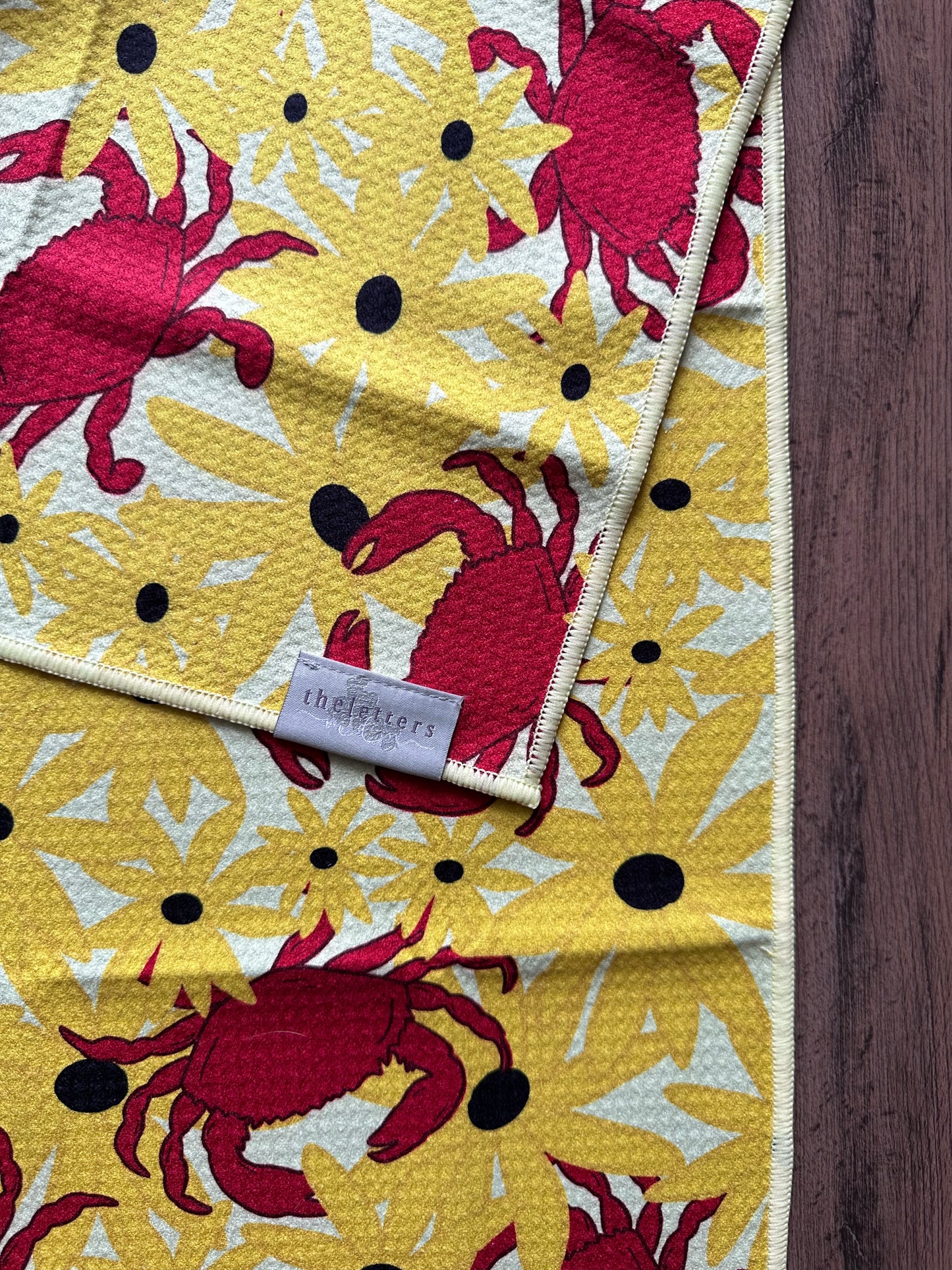 Crabs and Susans Waffle Kitchen Towel
