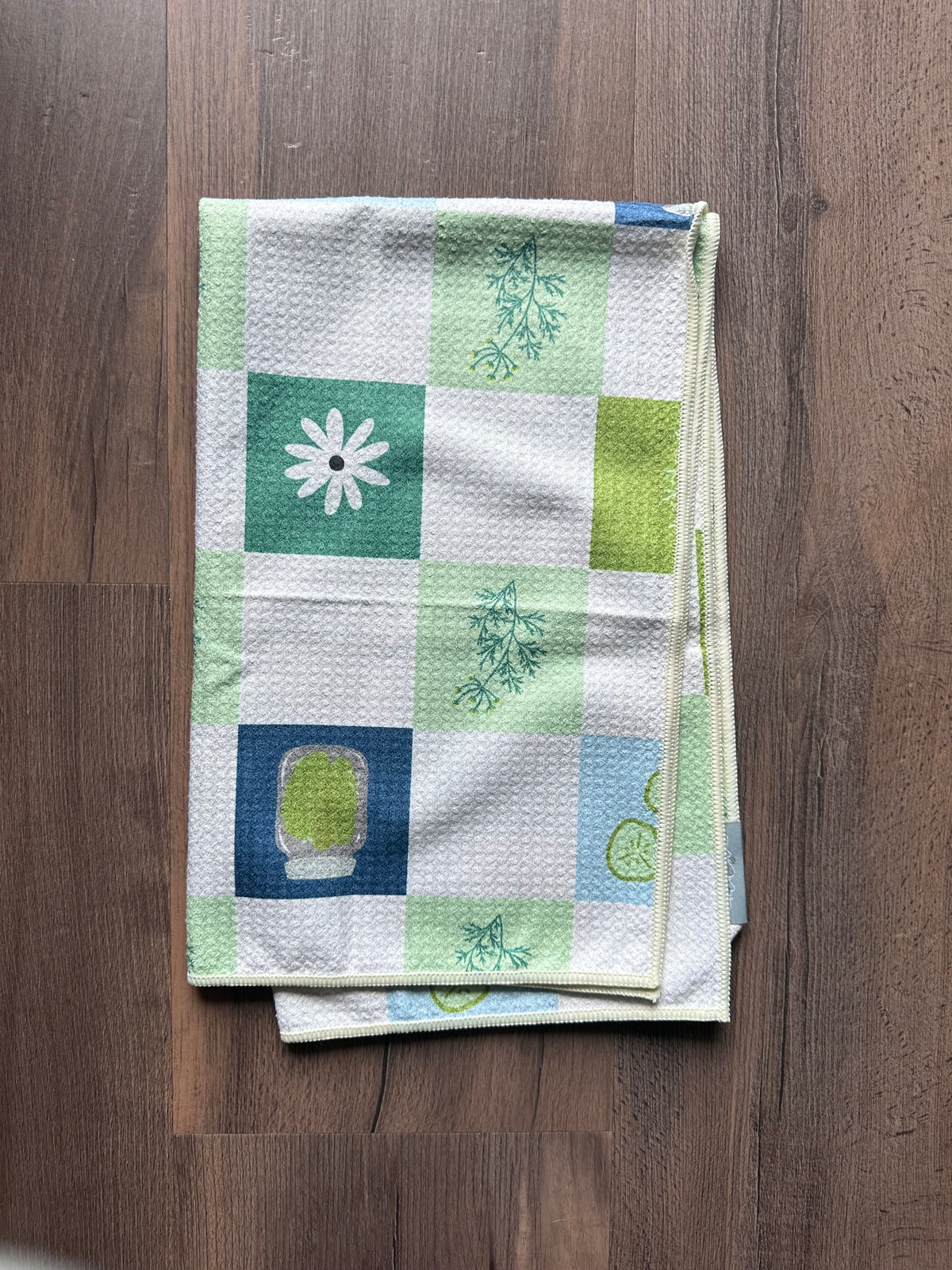 Dill and Daisies Waffle Towel