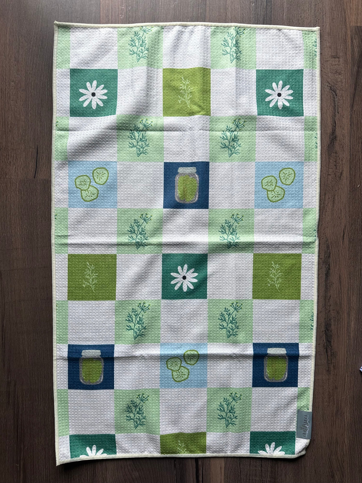 Dill and Daisies Waffle Towel