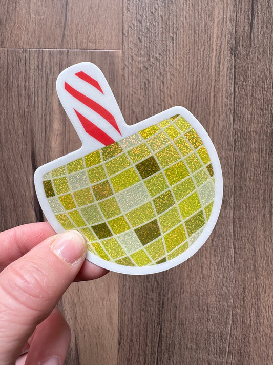 Disco Ball Lemon Peppermint Sticker