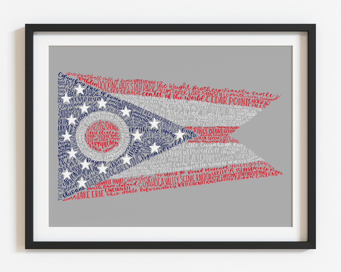 Hand Lettered State Flags