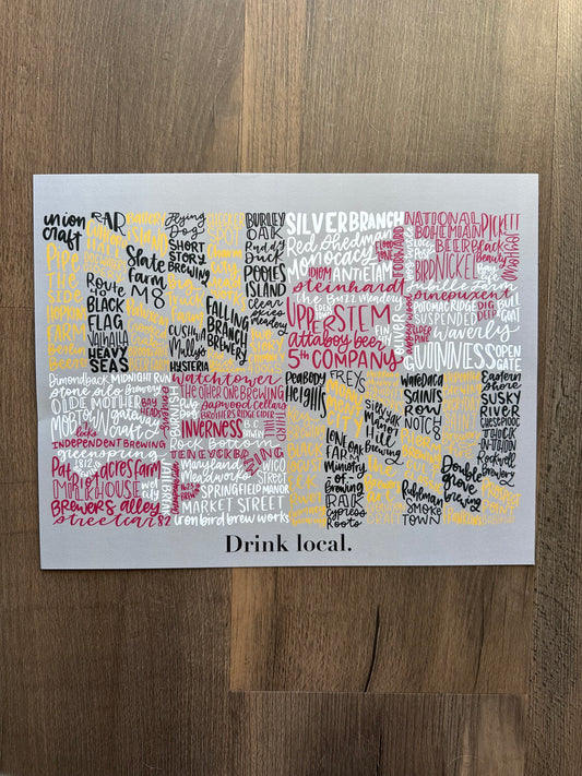 Drink Local Maryland Flag