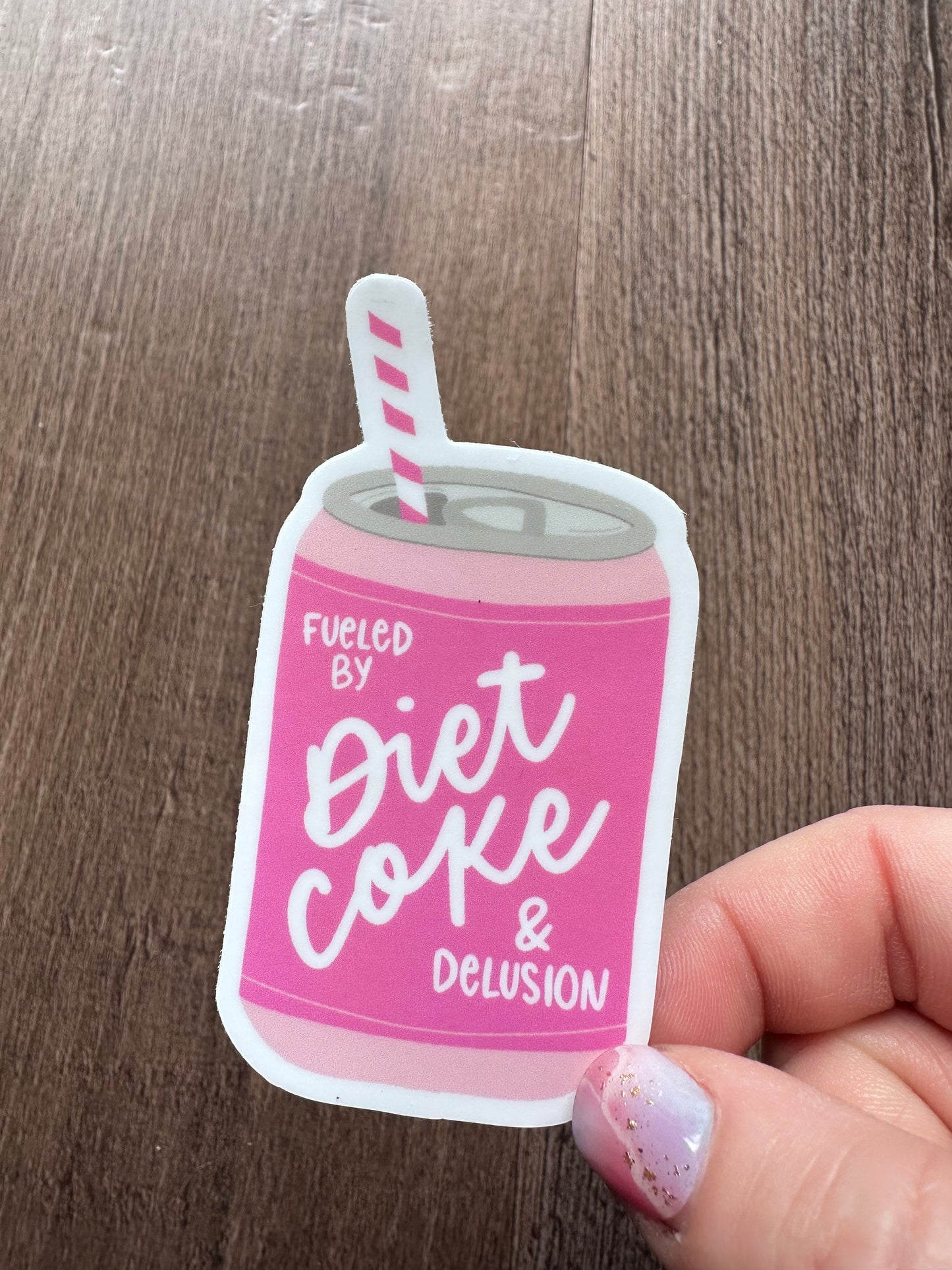 Diet Coke and Delusion Sticker