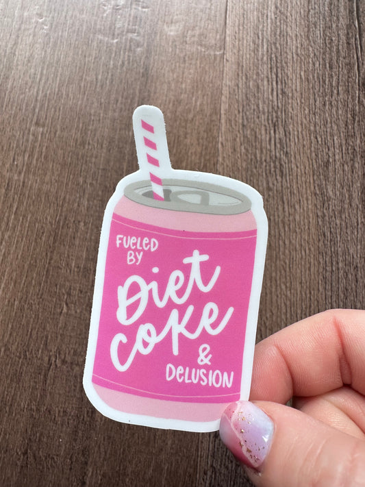 Diet Coke and Delusion Sticker