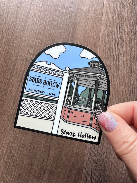 Stars Hollow Badge Sticker