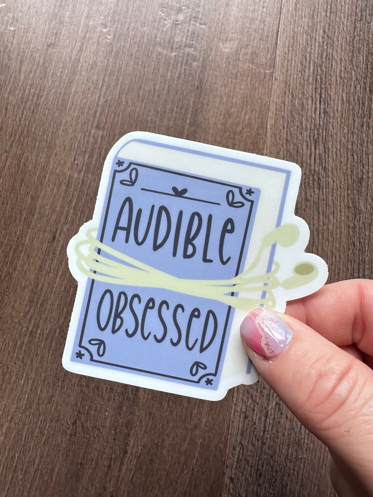 Audible Obsessed Sticker