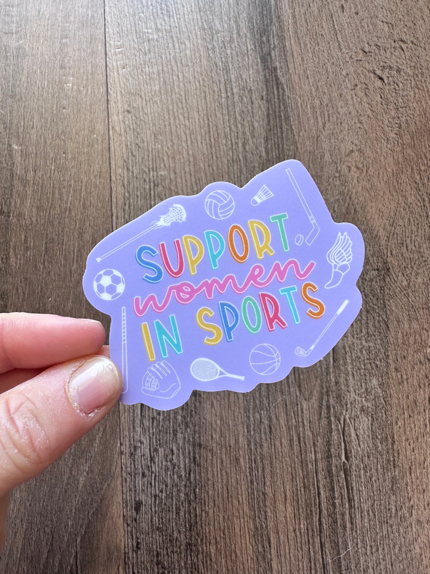 Support Women In Vinyl Sticker