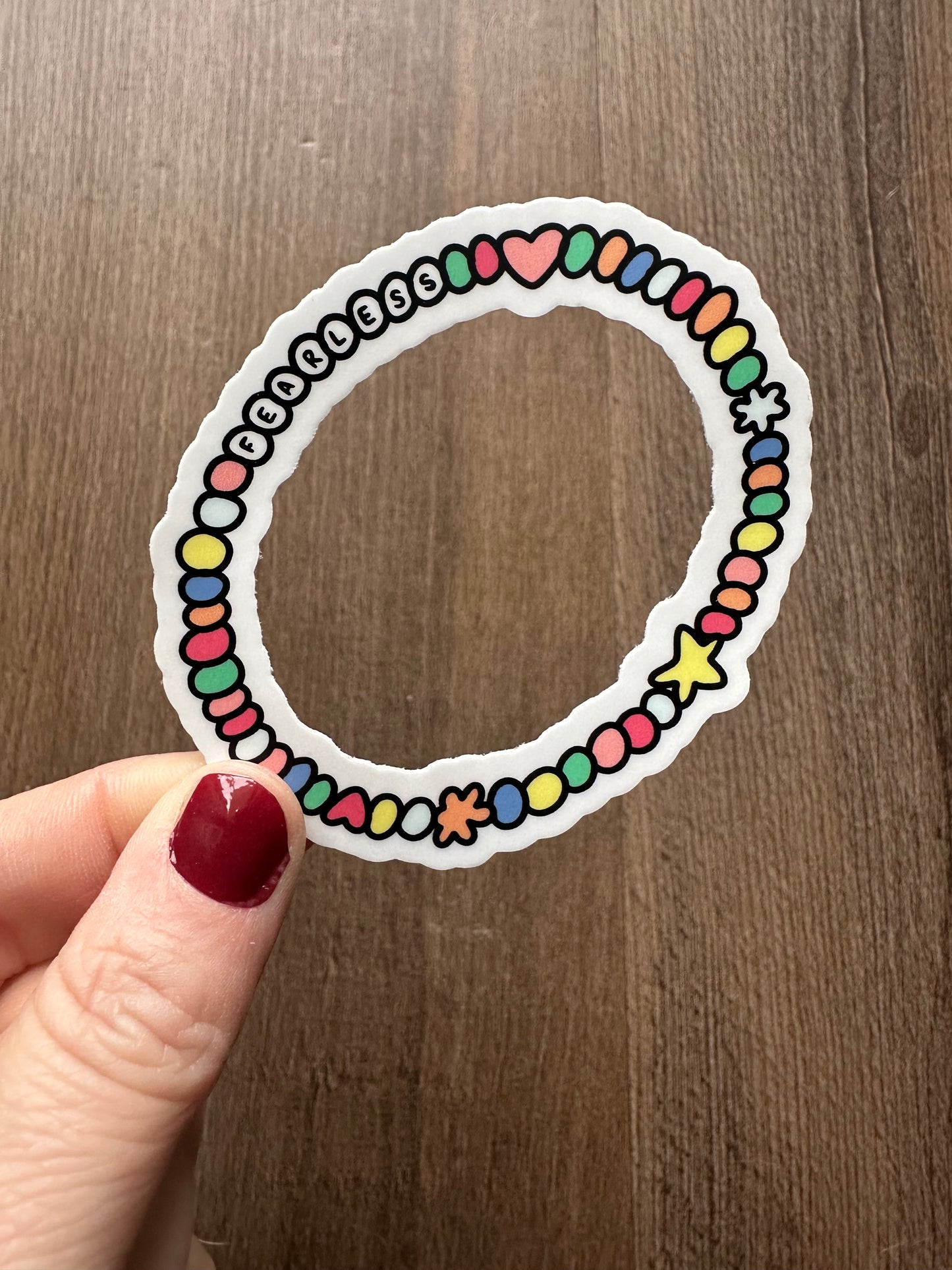 Fearless Friendship Bracelet Sticker