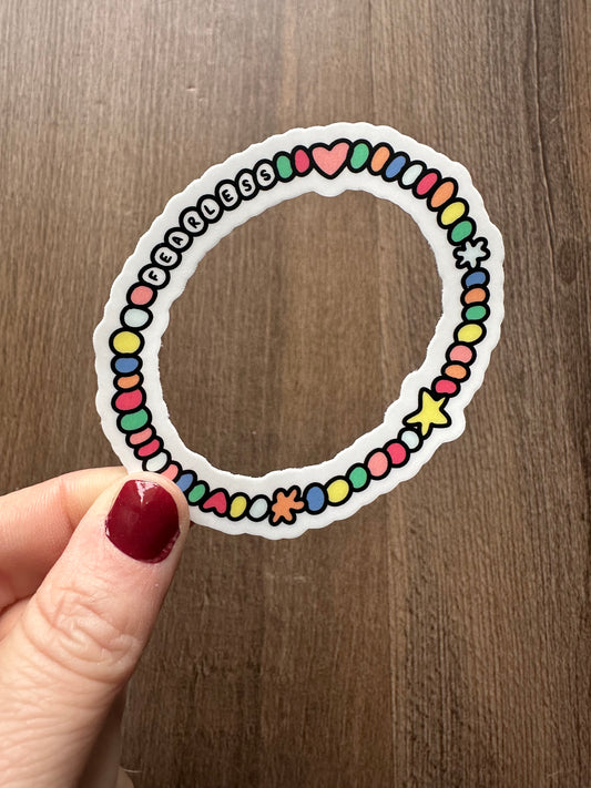 Fearless Friendship Bracelet Sticker
