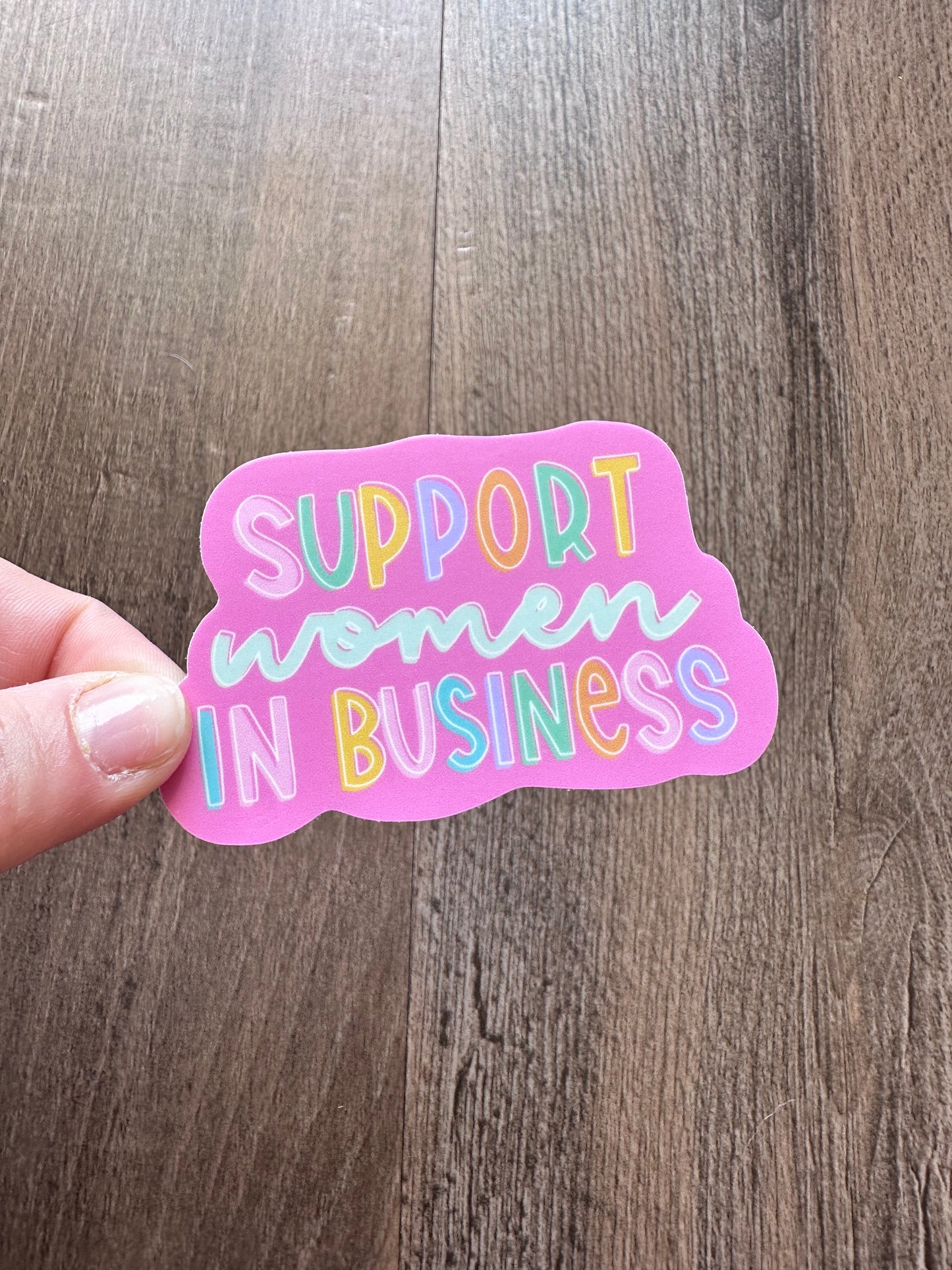 Support Women In Vinyl Sticker
