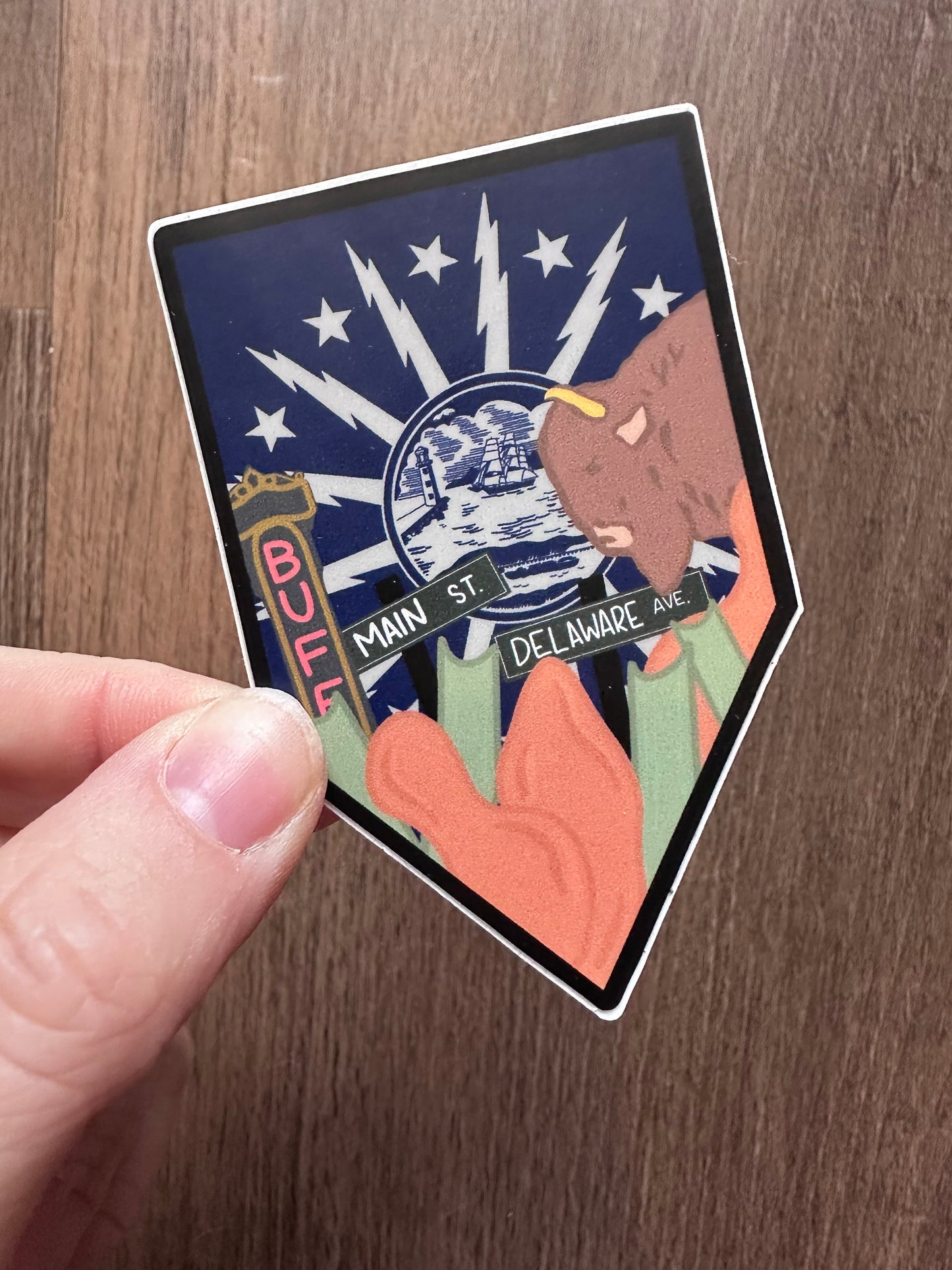 Buffalo City Banner Sticker