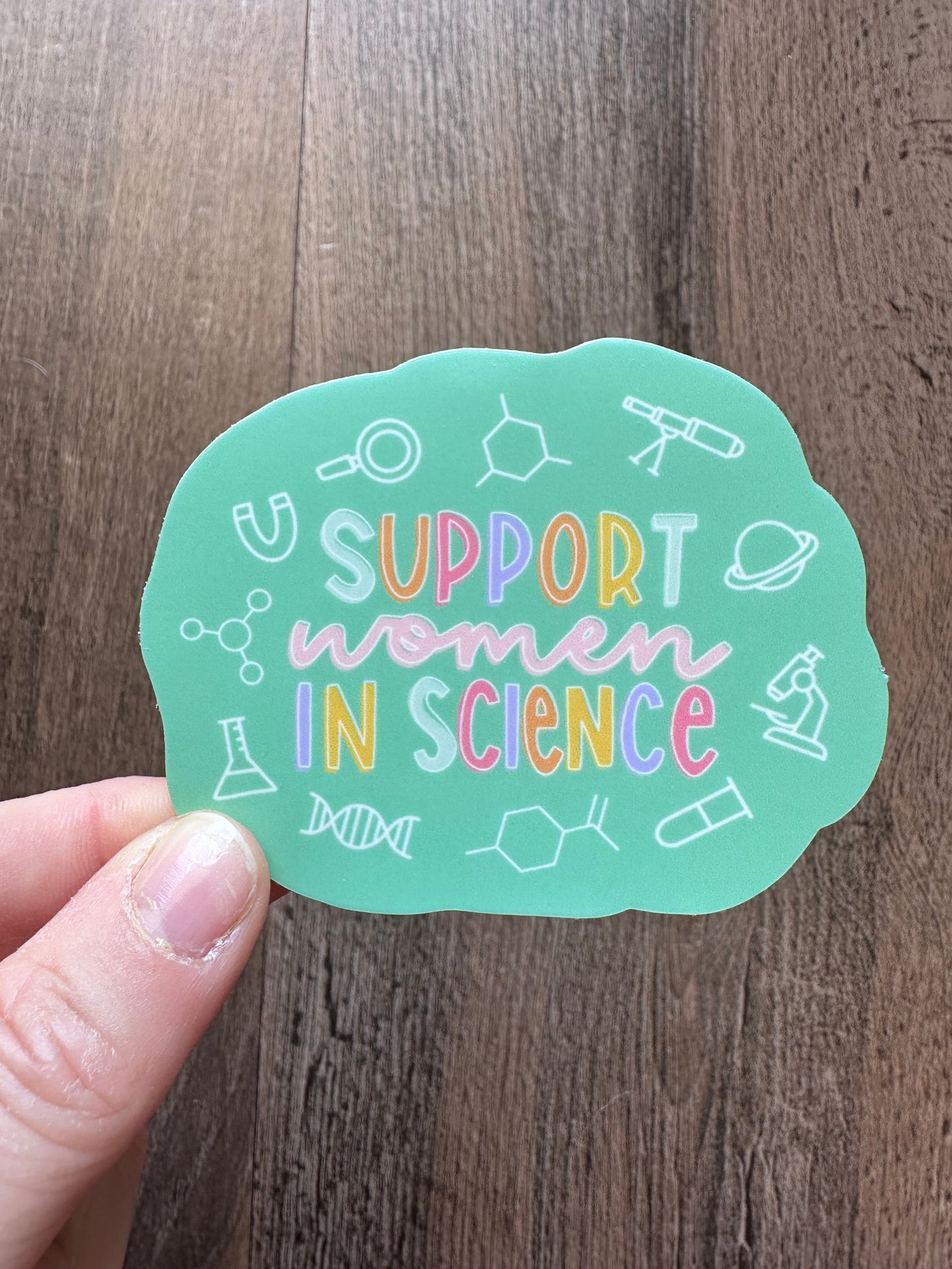 Support Women In Vinyl Sticker