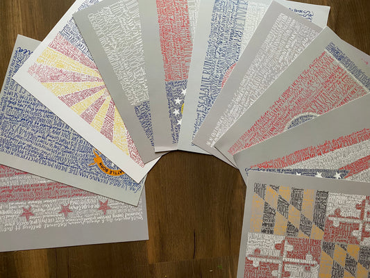 Lettered Flags Art Prints – the letters mdn