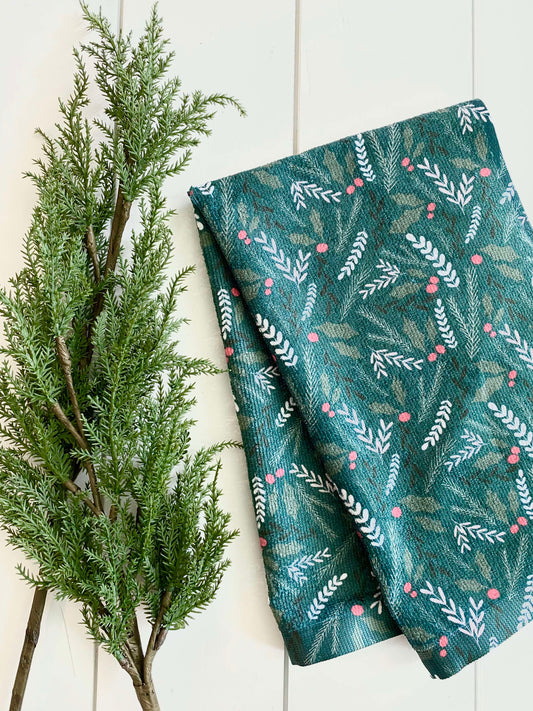 Holiday Greenery Towel