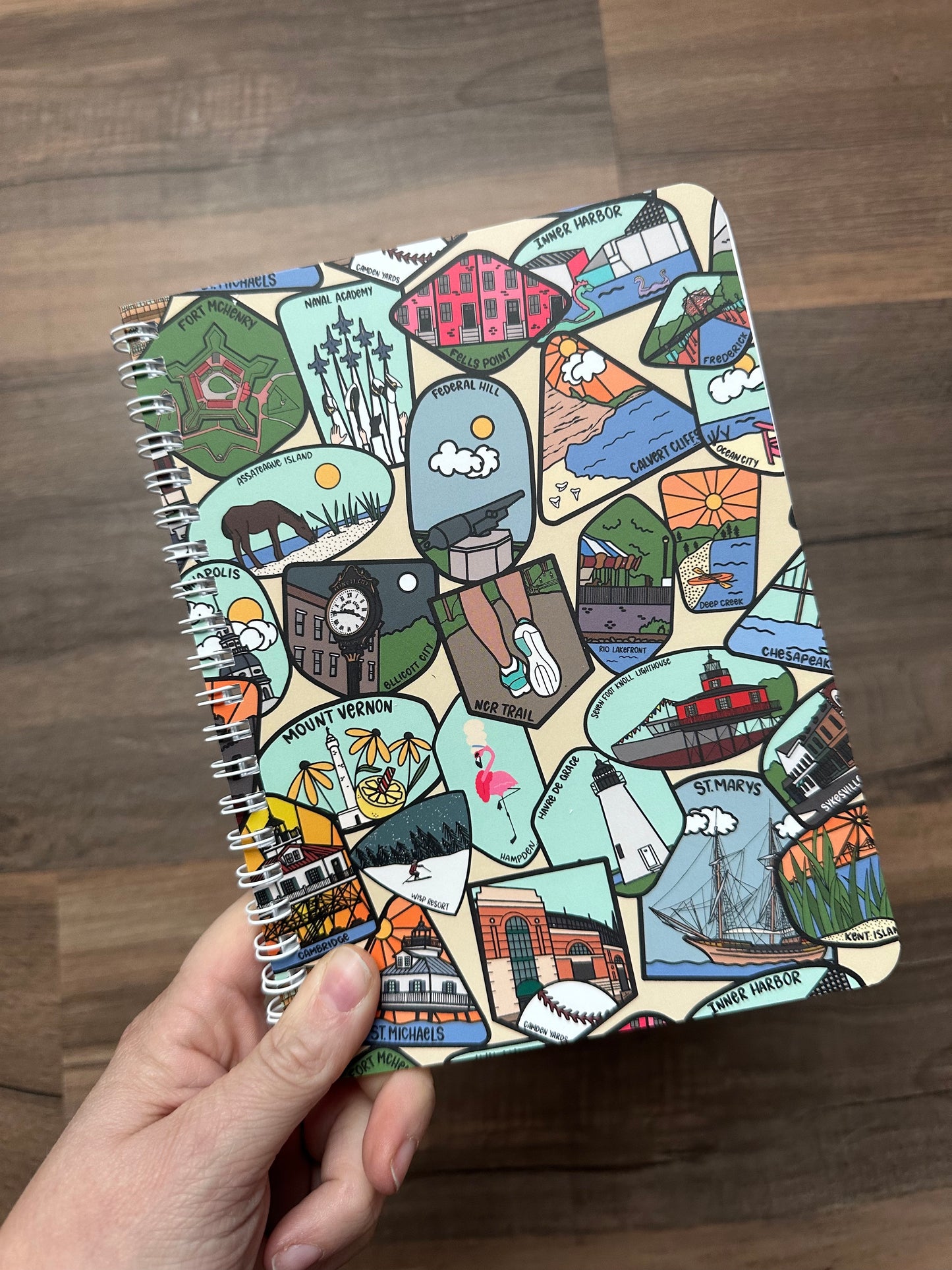 Maryland Badges Small Notebook