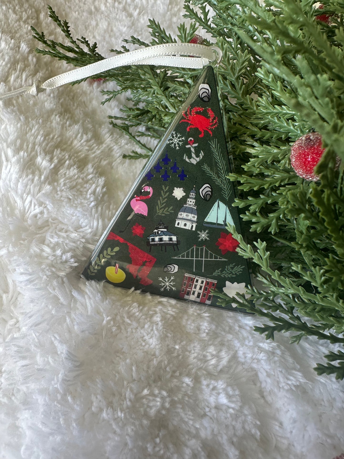 Maryland Christmas Tree Ornament