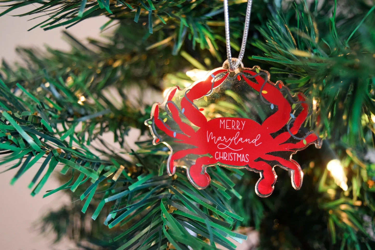 Merry Maryland Crab Ornament