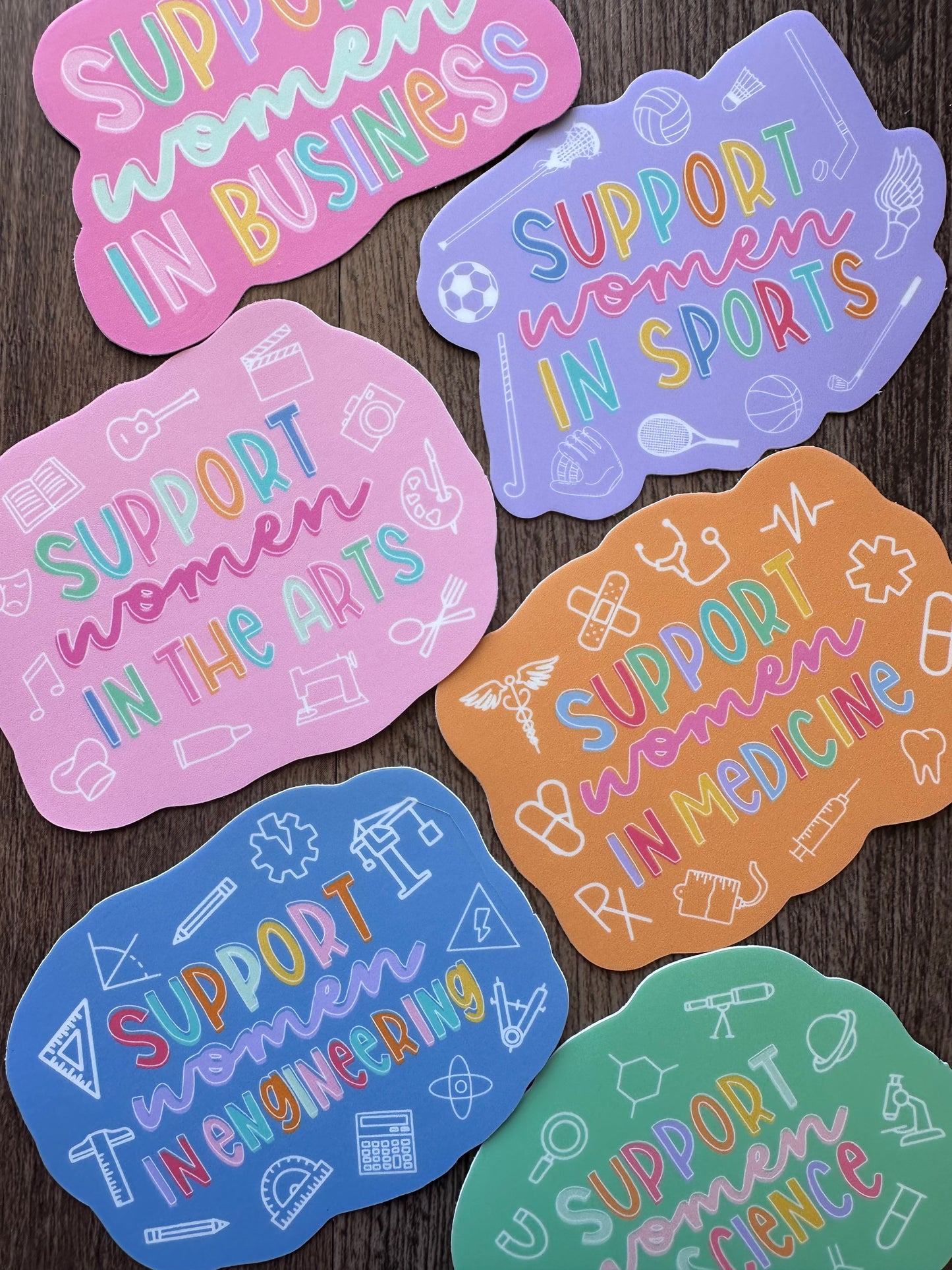 Support Women In Vinyl Sticker